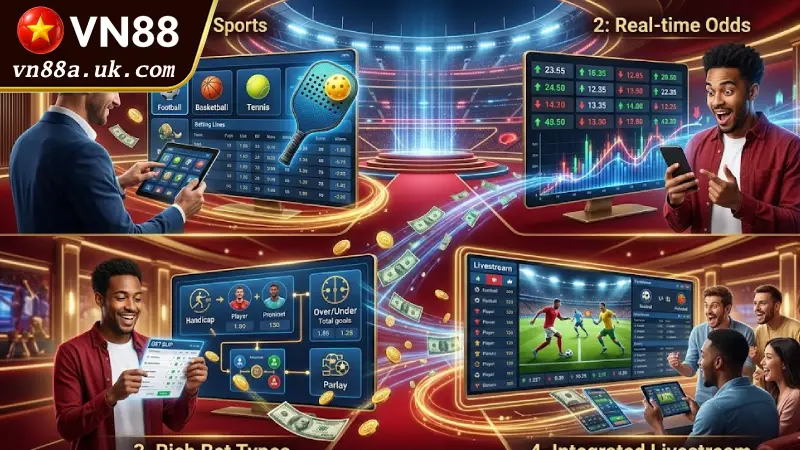 Giải Mã 4 Điểm Mạnh BTi Thể Thao VN88 Giúp Cược Thủ Bắt Rung Ăn Đậm