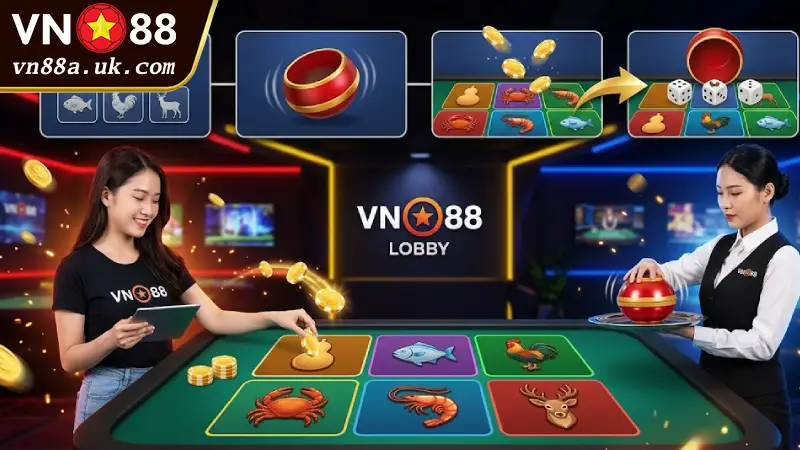 Bầu Cua Tôm Cá VN88 - Hướng Dẫn Tối Ưu Lợi Nhuận Từ A-Z Luật Chơi Bầu Cua VN88 Dễ Hiểu Nhất