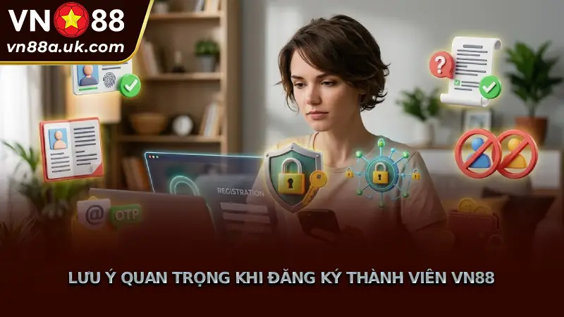 Hướng Dẫn 4 Bước Đăng Ký VN88 Nhanh Chóng, An Toàn Lưu Ý Quan Trọng Khi Đăng Ký Thành Viên VN88
